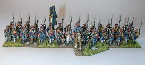 Prussian Landwehr Infantry: March-Attack